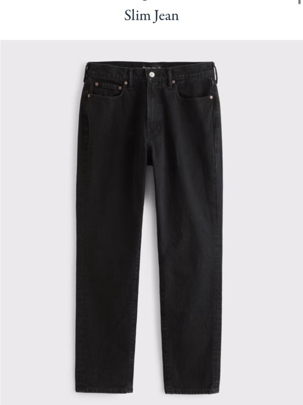 Abercrombie & Fitch Slim Black Men's Jeans
